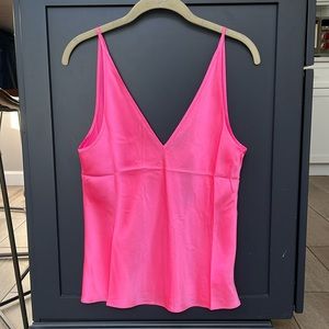 NWT J Crew Hot Pink 100% Silk Sz XS